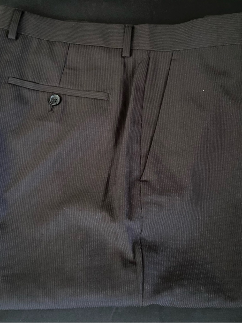 Alfani Men's Black Pinstripe Dress Pants Item# AL117